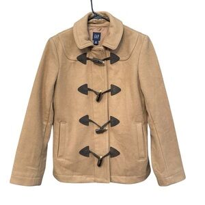 Vintage GAP Women’s XS Camel Wool Blend Toggle Coat Jacket